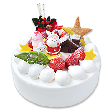 隆勝堂クリスマスケーキ生クリームサンタ21