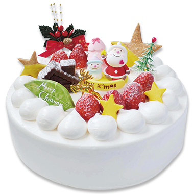 隆勝堂クリスマスケーキ生クリームサンタ24