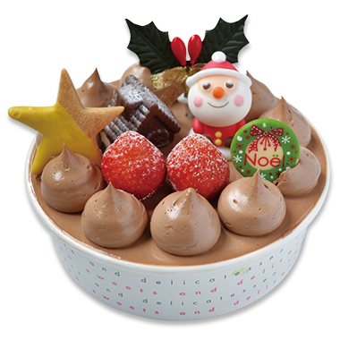 隆勝堂クリスマスケーキキッズチョコ生クリーム
