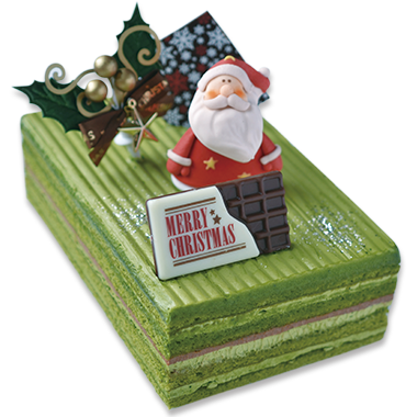 隆勝堂クリスマスケーキX’mas 抹茶オペラ
